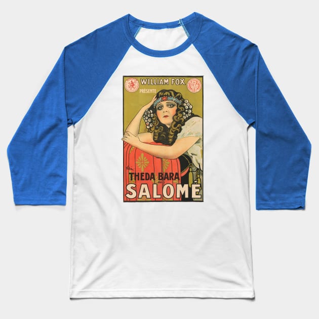 Salome Movie Poster Baseball T-Shirt by MovieFunTime